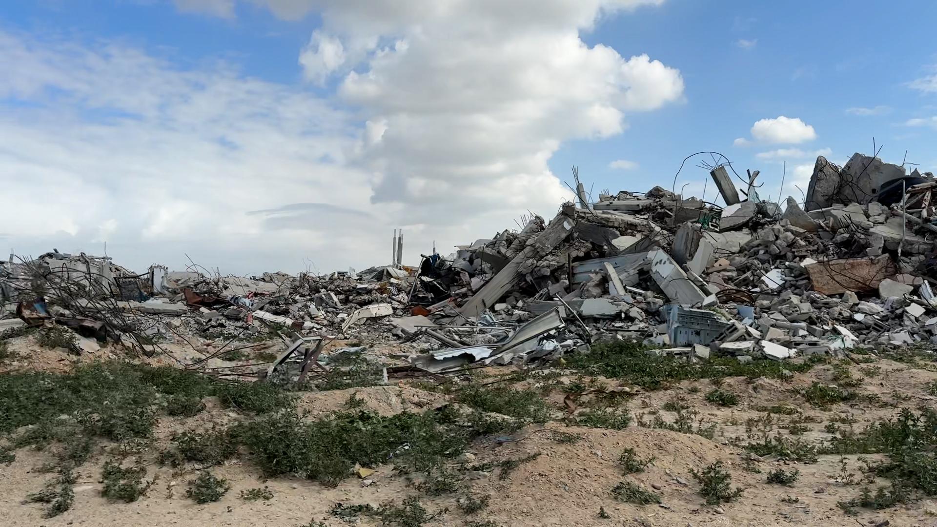 Families in Gaza are living in wet conditions, with huge numbers still displaced. This footage shows general views during February 2026.