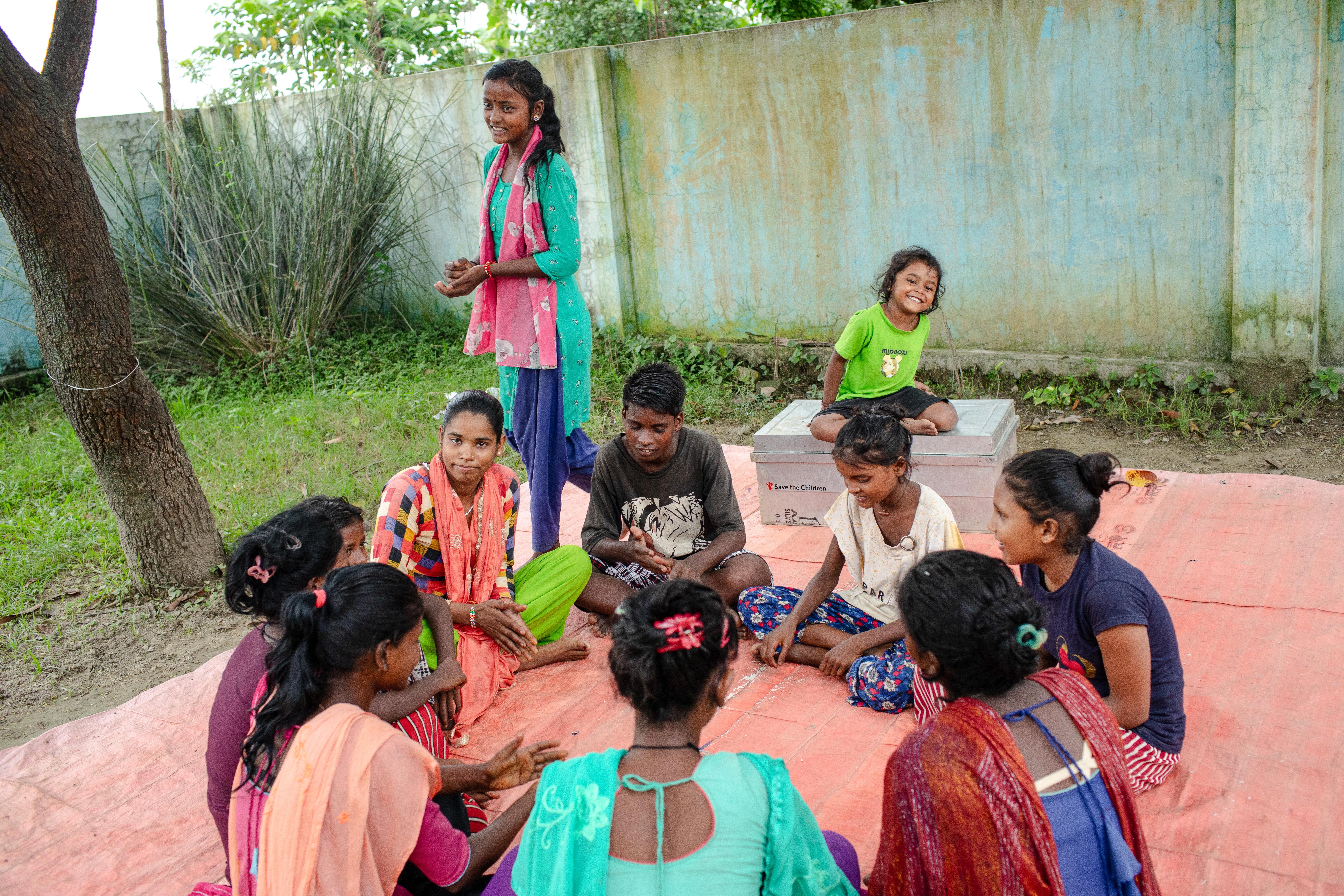 CH1875421_Mamata, 13, a child marriage activist at her Child Club (Save the Children supported child