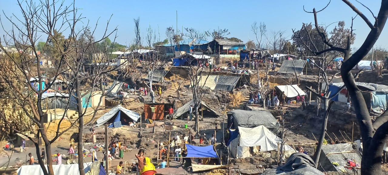 CH1952784_The aftermath of the major fire in Camp 5 in Cox's Bazar, Bangladesh