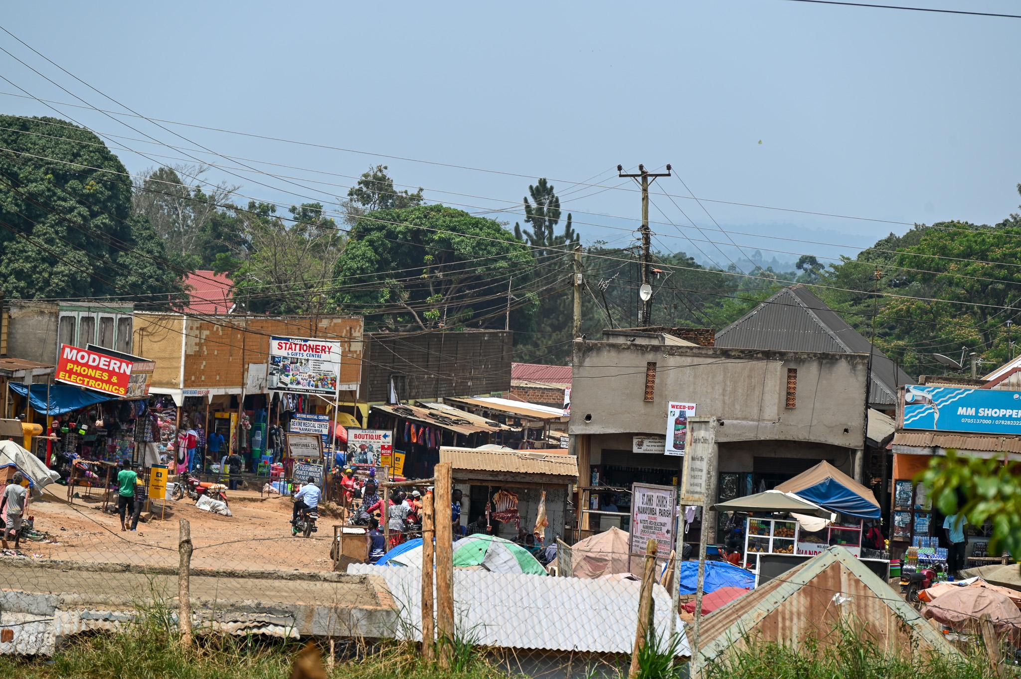 A view of a community in Wakiso, Uganda