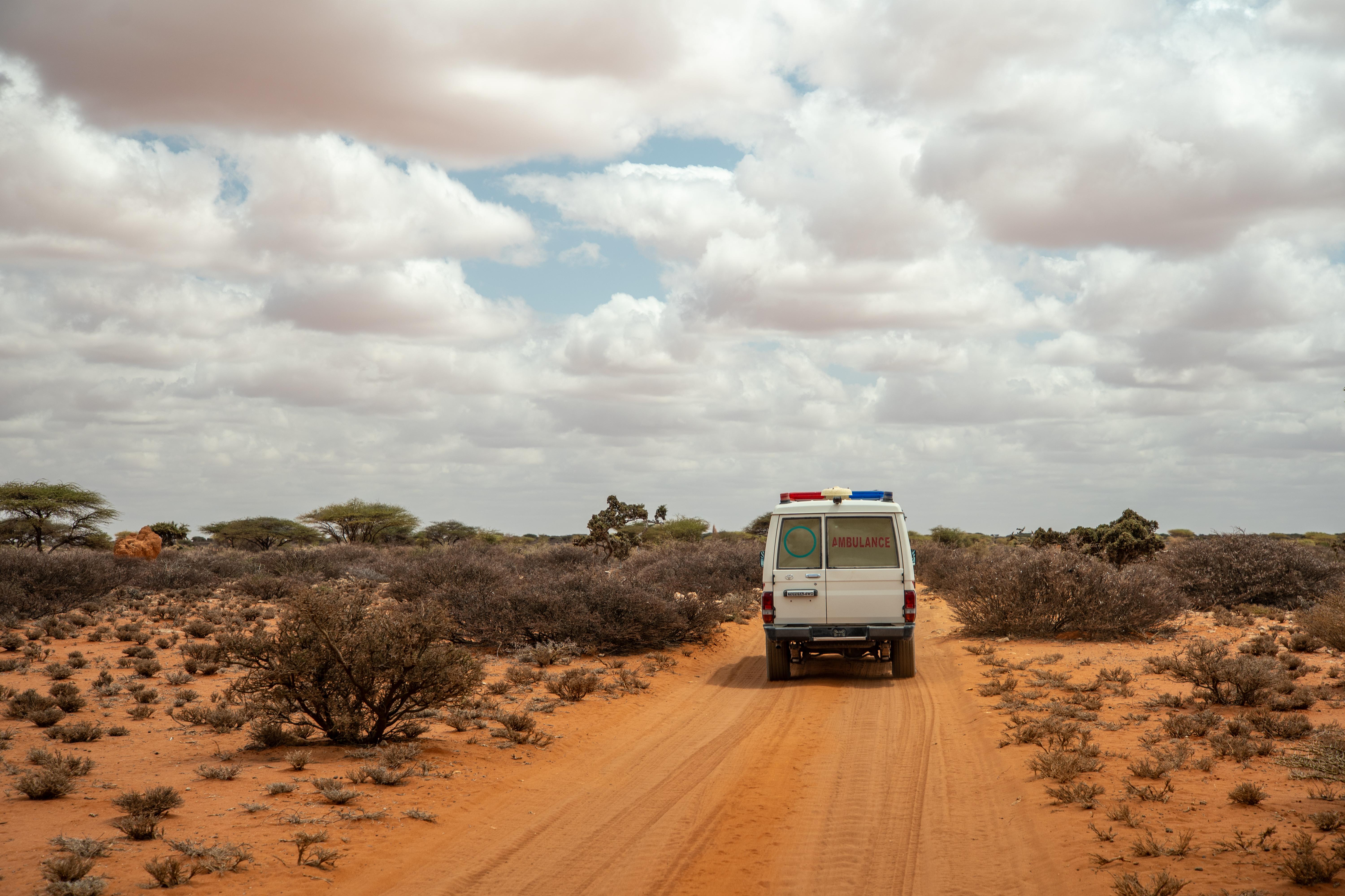 Community health worker Hafsa* travels one to two hours by car to reach remote communities