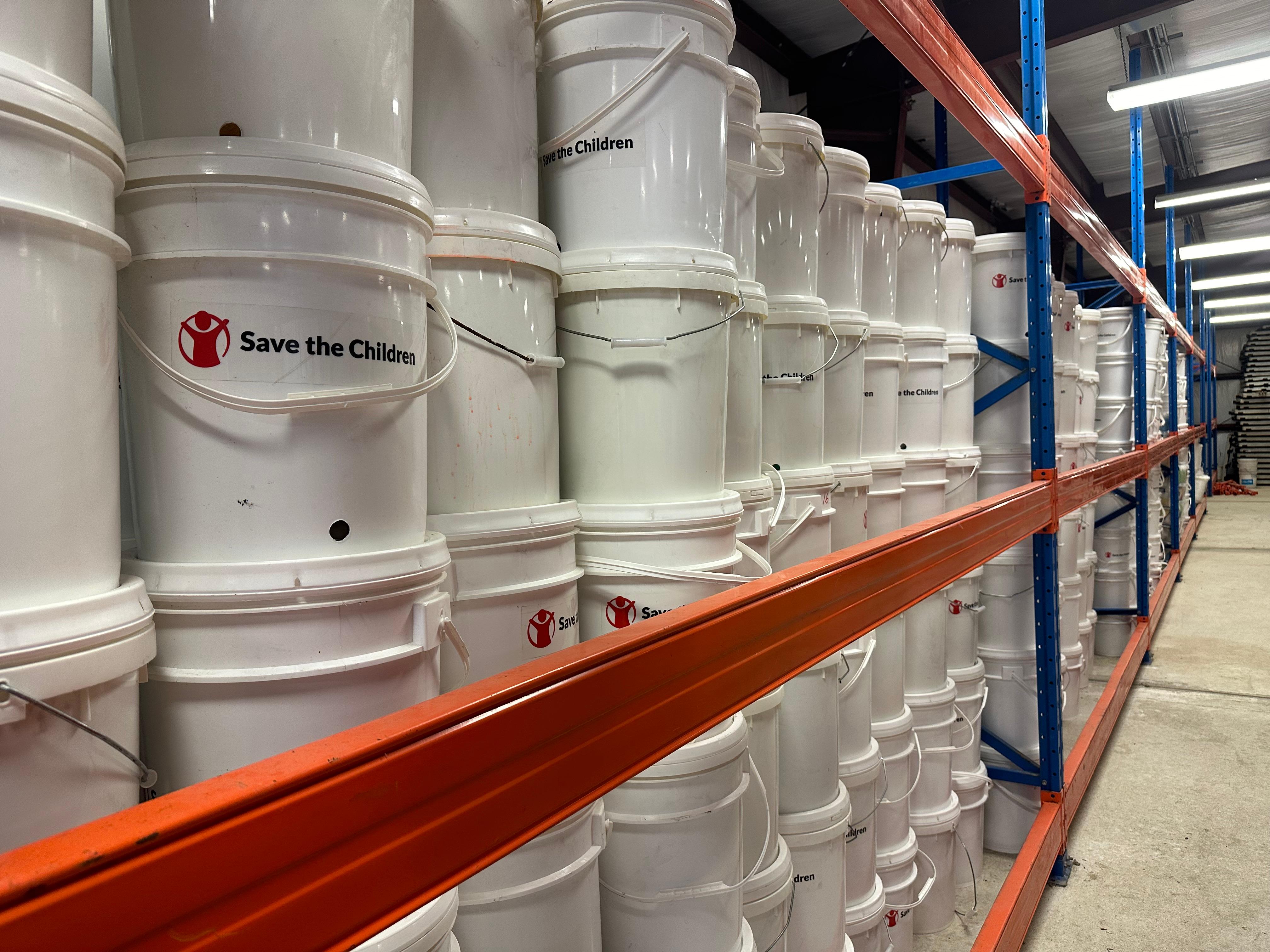 CH11189976_Hygiene kits and other emergency supplies await distribution