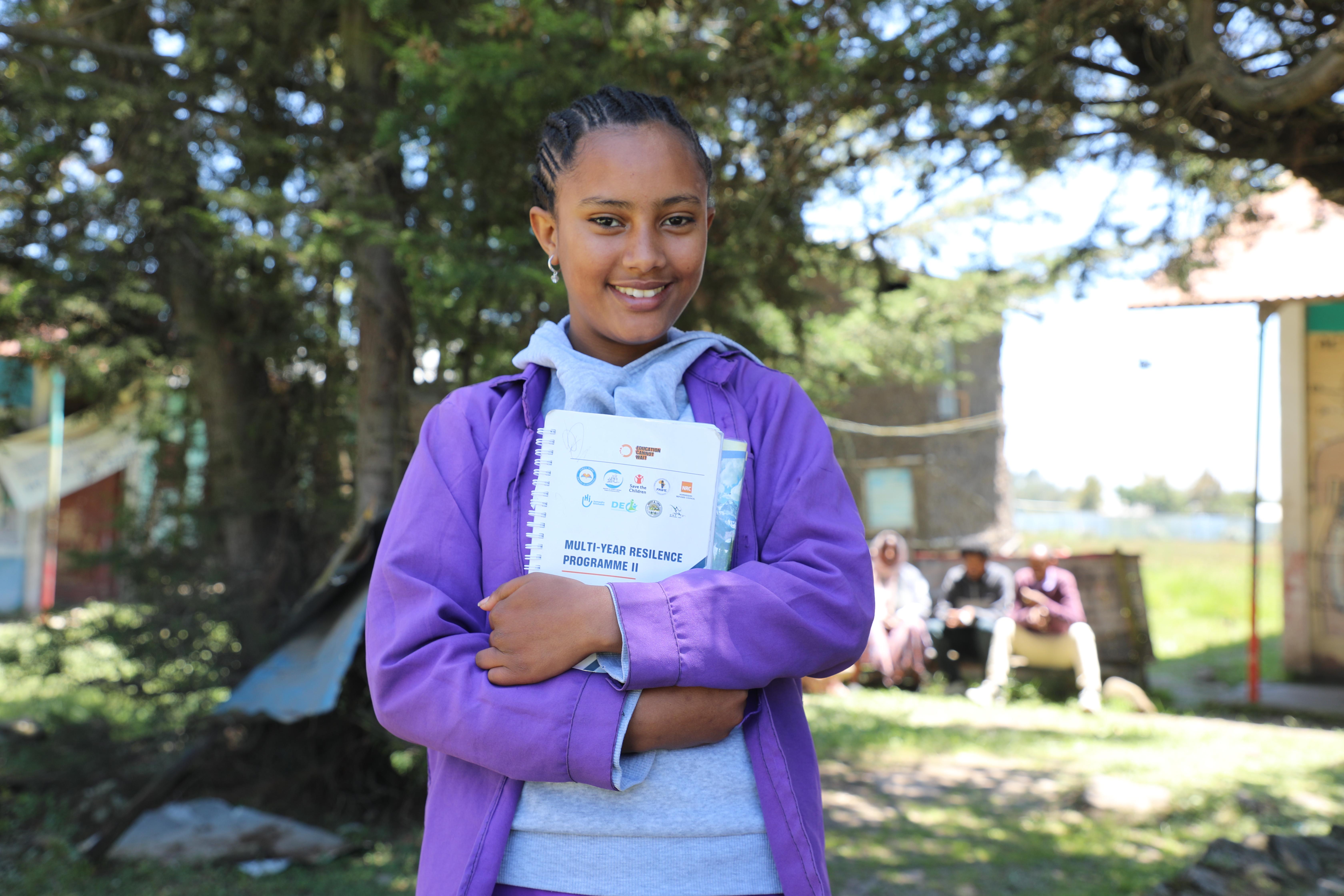 Selam*, 14, chairperson of her school’s Gender Club, in Amhara region, Ethiopia.