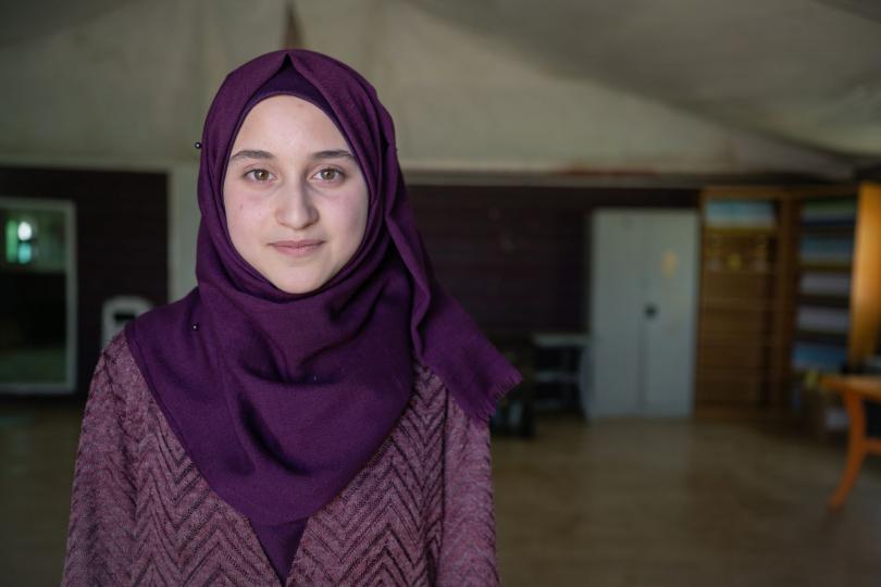 Maya in Zaatari refugee camp in Jordan