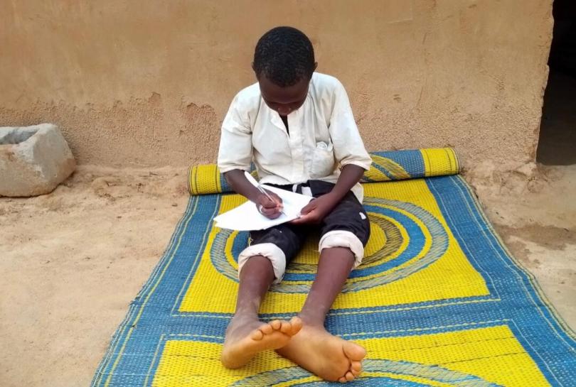 Buba*, 12, has been out of school for several months due to the coronavirus pandemic.