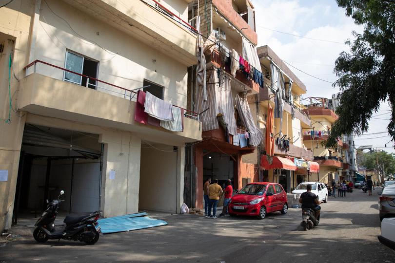 View of a street in Karantina area of Beirut, which was damaged in the explosion, Lebanon