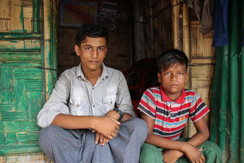 Kamal* (15) lives with his brother, Abdul* (12) and his grandmother in Cox’s Bazar, Bangladesh