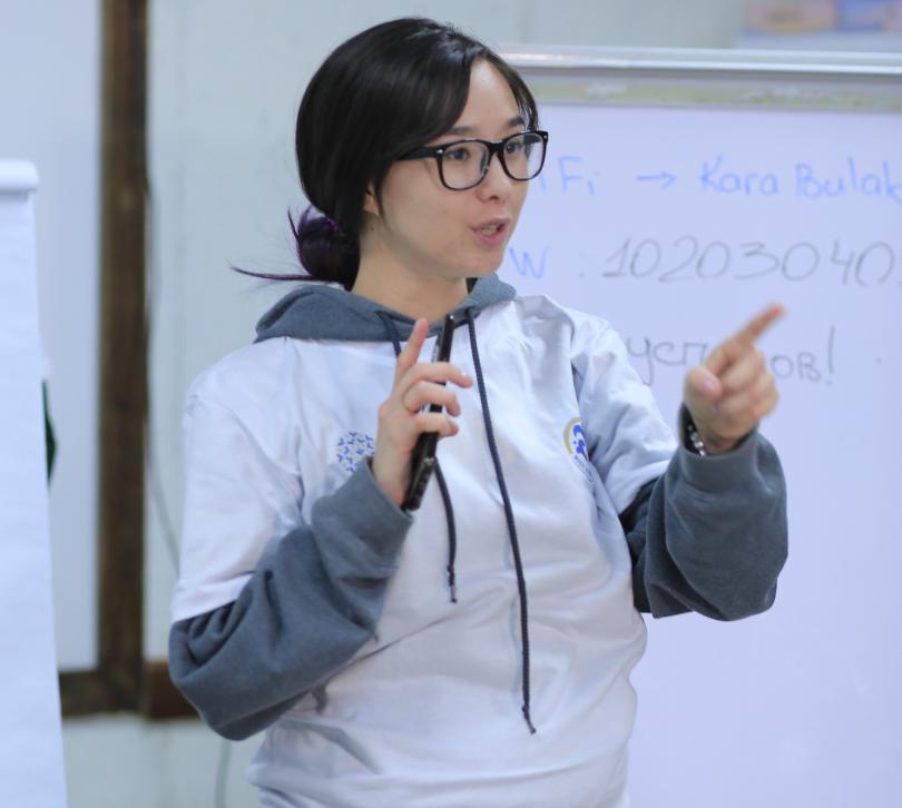 Youth leader Manata Aleksandrovna