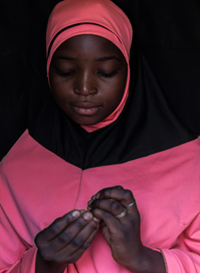 A portrait of Dioura*, aged 12, Tillaberi region, Niger. 