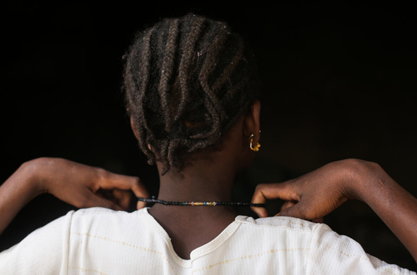 A portrait of Aissata*, aged 11, Mopti region, Mali. 