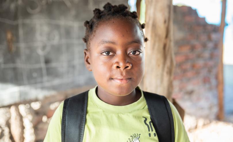 ) Miranda, 11, lost her classroom and her home when Cyclone Idai hit Mozambique 