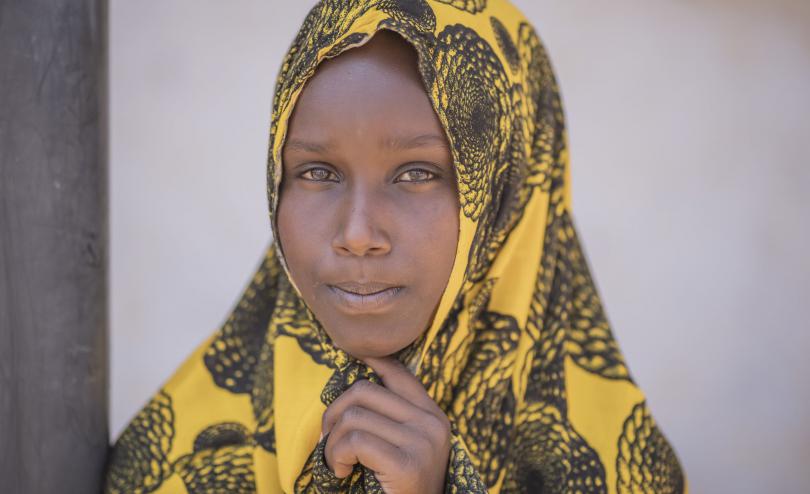 Hawo*, 13, school girl in Somalia who is missing school because of COVID-19