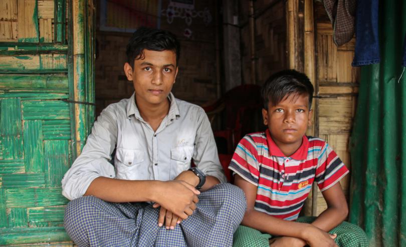 Rohingya brothers living in Cox's Bazar Bangladesh 