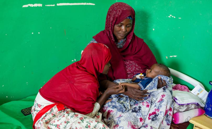 Baby Ahmed*, 7 months, is being treated for malnutrition and tuberculosis at a Stabilisation centre fully supported by Save the Children in Somalia