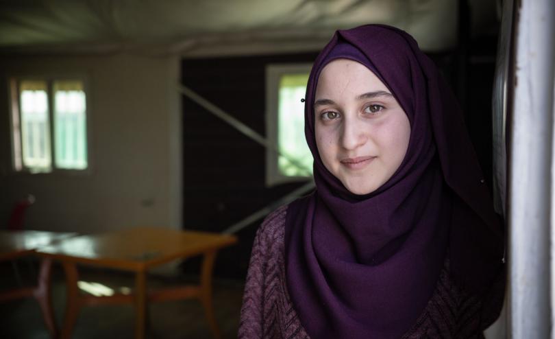 Maya*, 14, lives in Za’atari camp in Jordan with her mother and two brothers