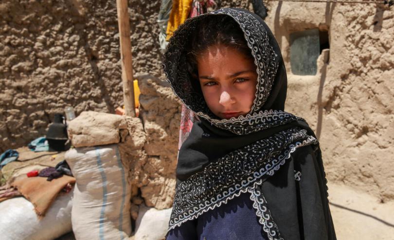 Sharara*, 10, and her family were evicted from their home in Afghanistan because they couldn't pay the rent or buy food for their children