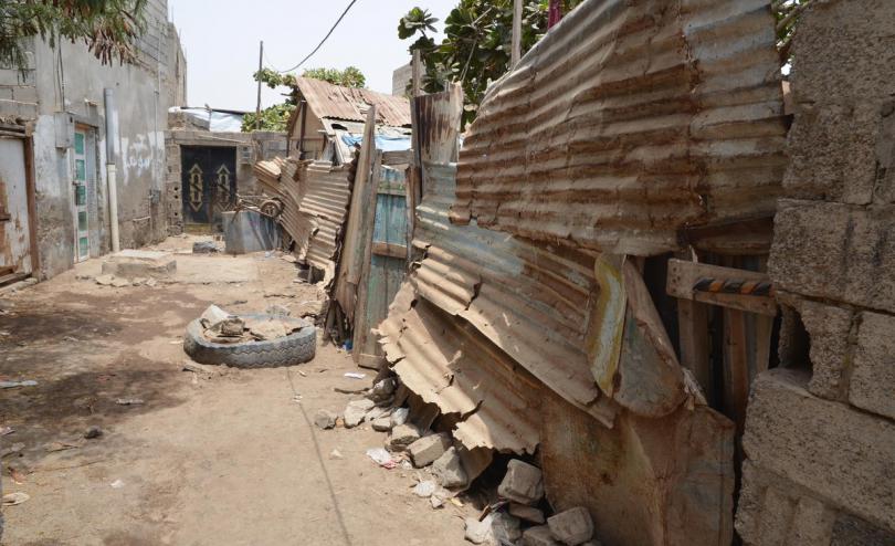 An external view of family house in Hudaydah, Yemen.