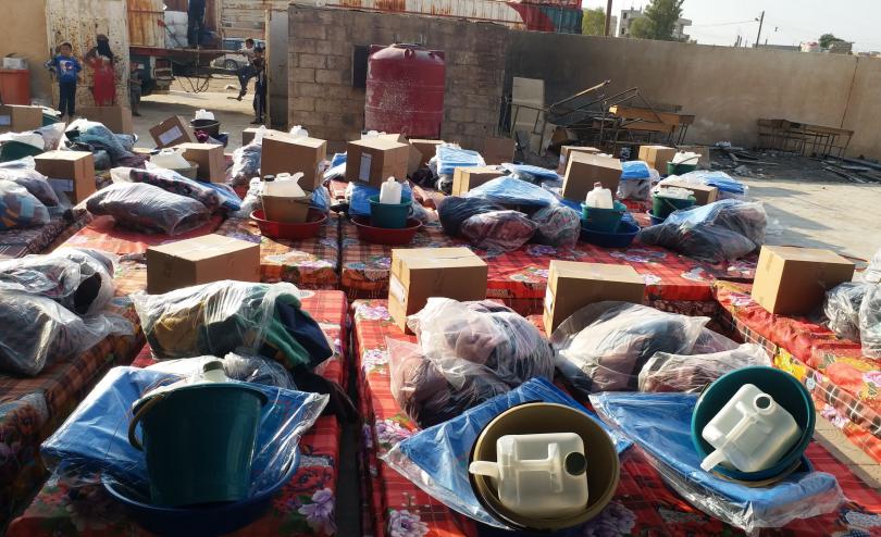 Save the Children distribution of winterisation kits and Non-food items to displaced populations in Al Hasakeh