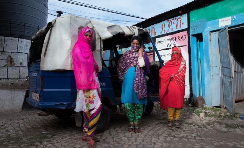  Yadira*, 11, Salma*, 12, Saada*, 10 are part of the girls group in Harar, Ethiopia