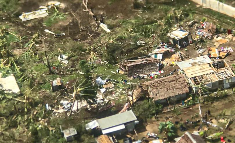  Damaged caused by Cyclone Harold on Santo Island, Vanuatu