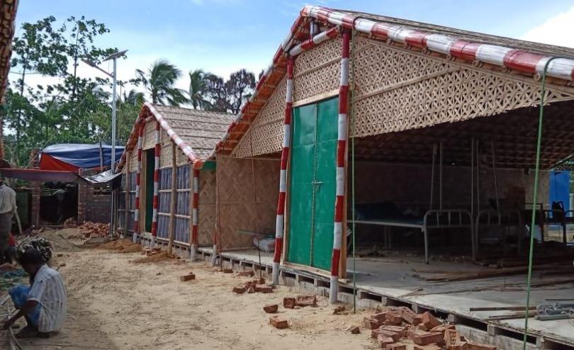 Construction of the COVID-19 isolation and treatment centre in Cox's Bazar, Bangladesh