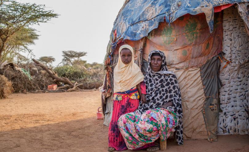 Amina posing with her grandaughter Safa, 4, Somaliland