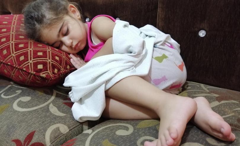 Dalal*, 4, sleeping, Beirut Lebanon