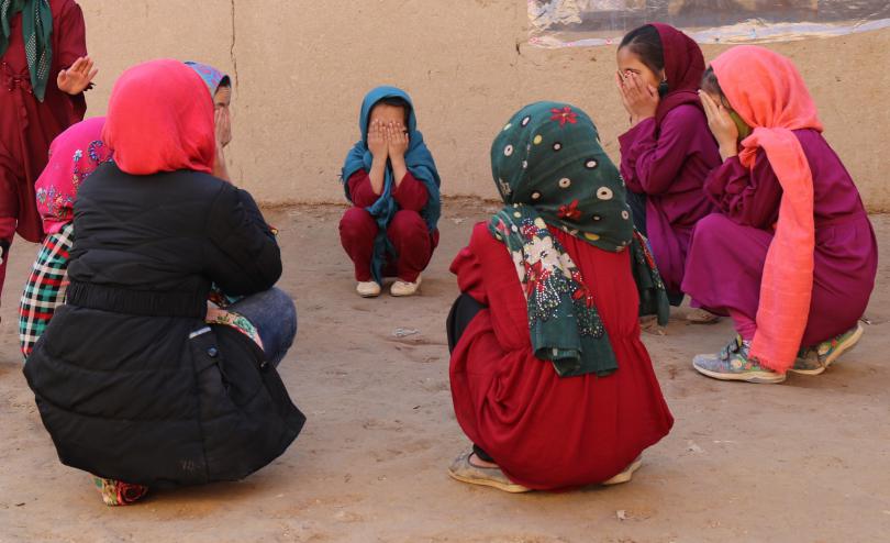 Girls playing