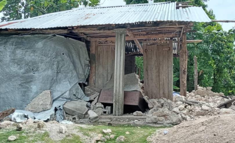  Destruction after the earthquake that struck Haiti on 14th August 2021