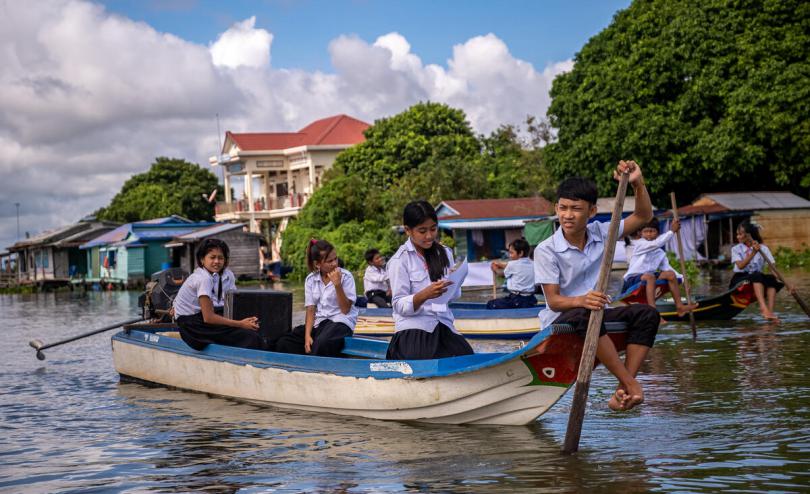 Children in Cambodia battling climate change