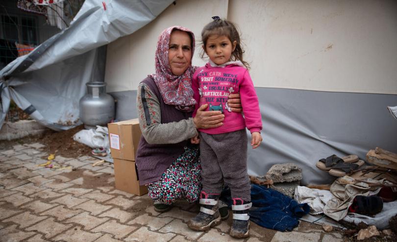 Displaced families in Adiyaman, Türkiye