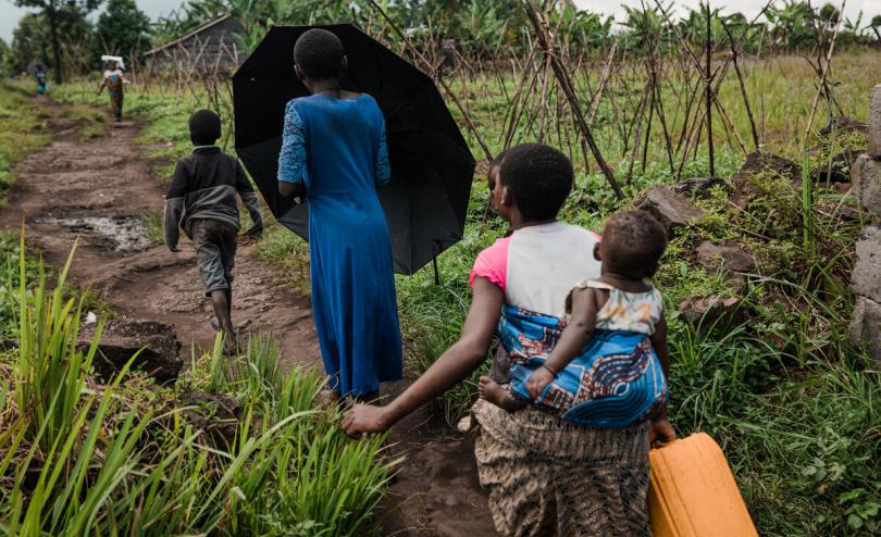 Displaced family DRC 
