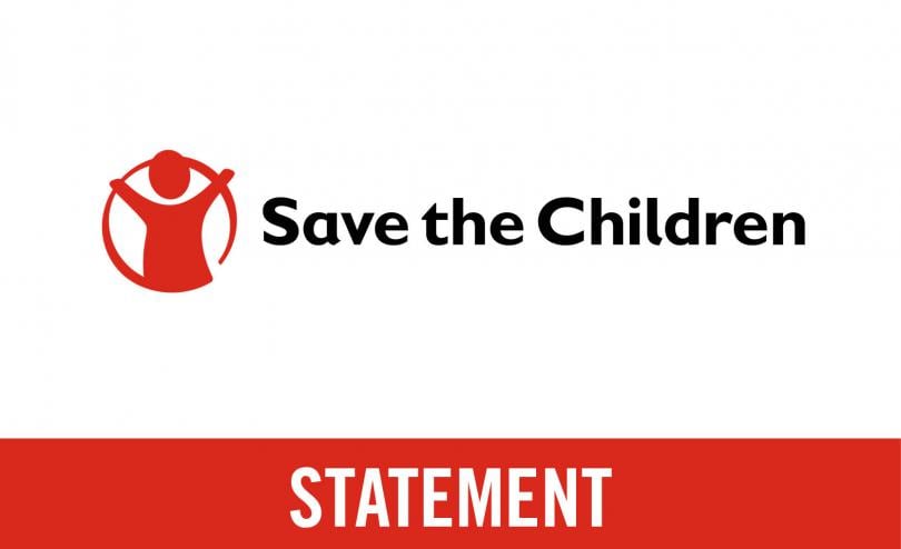 Save the Children Logo with 'Statement' below