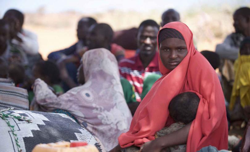 Sumaya in Somalia and her baby in the drought