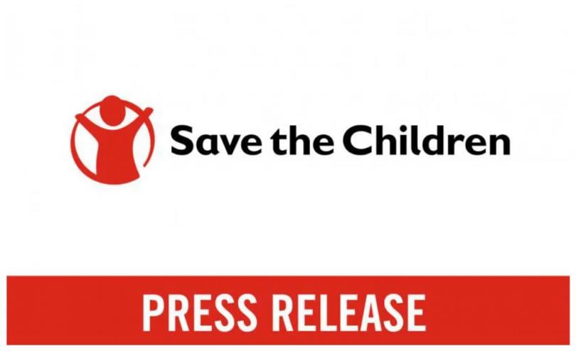 save the children logo and the words 'press release'