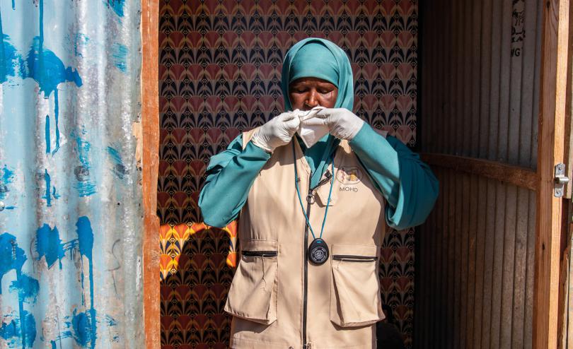 Muna, a healthcare worker in Somalia