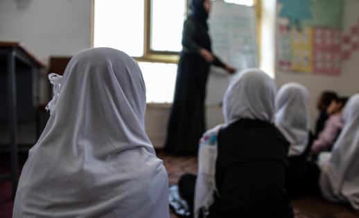 A Save the Children community-based classroom in Afghanistan