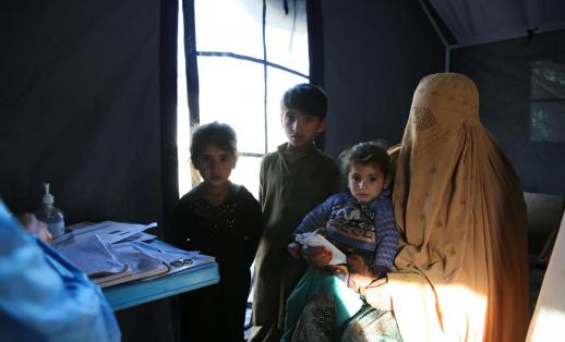 Asma* and her family, who need support after returning to Afghanistan from Pakistan 