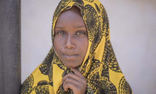 Hawo*, 13, school girl in Somalia who is missing school because of COVID-19