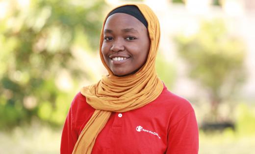 Asia (17), child campaigner in Zanzibar