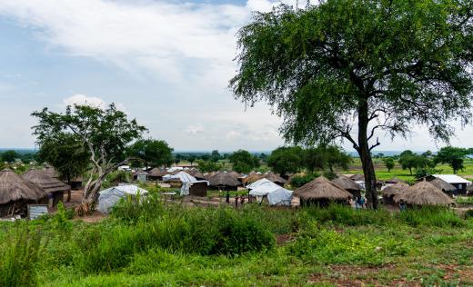Bidi Bidi Refugee settlement in Northern Uganda