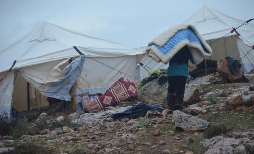 Displacement camp in Idlib, North West Syria