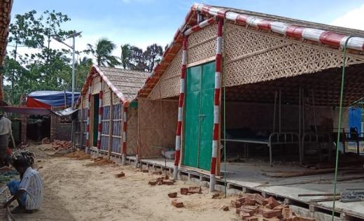 Construction of the COVID-19 isolation and treatment centre in Cox's Bazar, Bangladesh