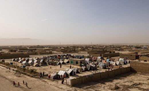  A settlement near Mazar-e Sharif, Afghanistan