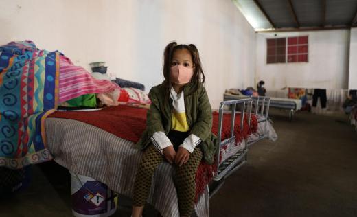 Irene*, 7 years old, in a shelter on the northern border of Mexico