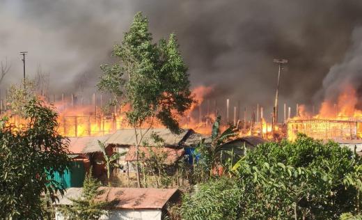 Fire in Cox's Bazar 