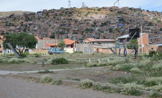 drought impacted area in Bolivia