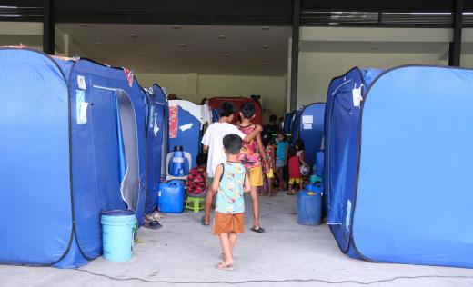 children in displacement centre