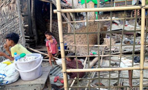 Children among destruction of cyclone Mocha in Myanmar