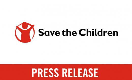Press release from Save the Children graphic